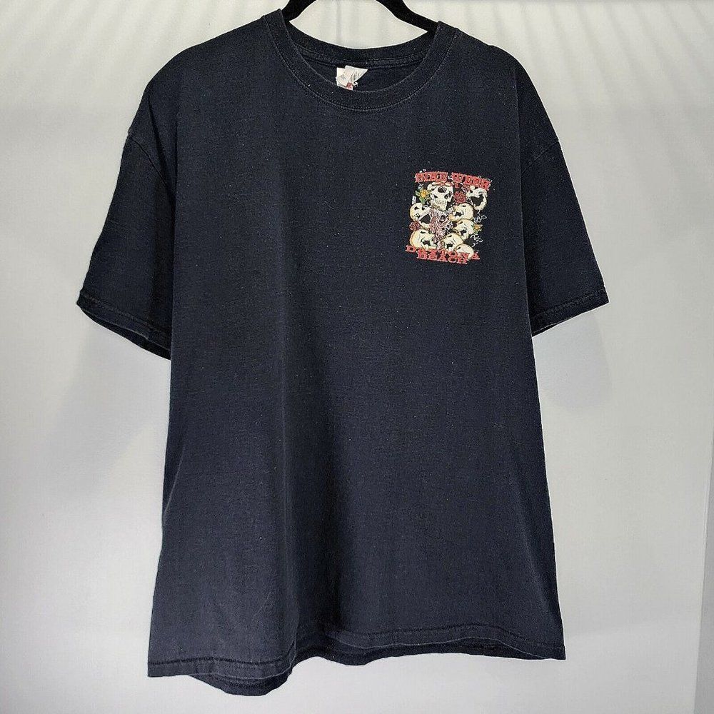 Daytona Beach Bike Week 2013‎ Skull Lucky 13 Shirt Black Joe Coo Design Size XL